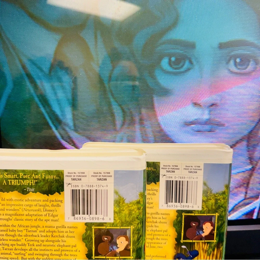 Disney Tarzan VHS with Jungle Art